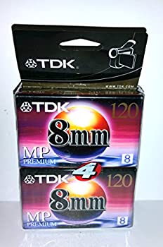 【中古】【輸入品・未使用】TDK プレミアムグレード 8mm ビデオテープ (4個パック) (メーカー生産終了)