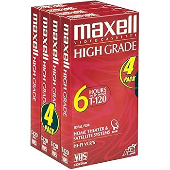 【中古】【輸入品・未使用】Maxell Hg T - 120?VHSテープ(4?-パック) (Discontinued by Manufacturer)