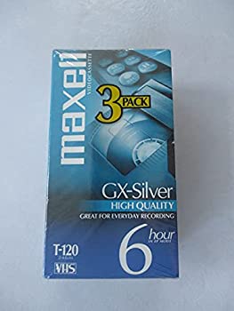 【中古】【輸入品・未使用】Maxell R gx-silver VHSビデオテープ、three-pack