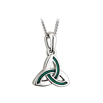 【中古】【輸入品・未使用】Irish Trinity Knotネックレスロジウムメッキ&グリーンエナメル 【中古】【輸入品・未使用】Irish Trinity Knotネックレスロジウムメッキ&グリーンエナメル