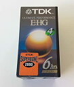 【中古】【輸入品・未使用】TDK T-120 E-HG アルティメットパフォーマンス VHSテープ (4パック)【メーカー名】TDK Media【メーカー型番】8541703823【ブランド名】TDK【商品説明】TDK T-120 E-HG アルティメットパフォーマンス VHSテープ (4パック)当店では初期不良に限り、商品到着から7日間は返品を 受付けております。こちらは海外販売用に買取り致しました未使用品です。買取り致しました為、中古扱いとしております。他モールとの併売品の為、完売の際はご連絡致しますのでご了承下さい。速やかにご返金させて頂きます。ご注文からお届けまで1、ご注文⇒ご注文は24時間受け付けております。2、注文確認⇒ご注文後、当店から注文確認メールを送信します。3、配送⇒当店海外倉庫から取り寄せの場合は10〜30日程度でのお届けとなります。国内到着後、発送の際に通知にてご連絡致します。国内倉庫からの場合は3〜7日でのお届けとなります。　※離島、北海道、九州、沖縄は遅れる場合がございます。予めご了承下さい。お電話でのお問合せは少人数で運営の為受け付けておりませんので、メールにてお問合せお願い致します。営業時間　月〜金　10:00〜17:00お客様都合によるご注文後のキャンセル・返品はお受けしておりませんのでご了承下さい。