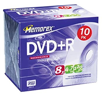 yÁzyAiEgpzMemorex 4.7GB 8x DVD+R Media (10-Pack) [sAi]