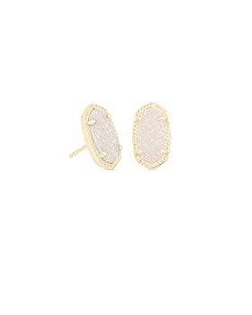 【中古】【輸入品・未使用】Kendra Scott エリー シグネチャーイヤリング 金板 虹色天然石