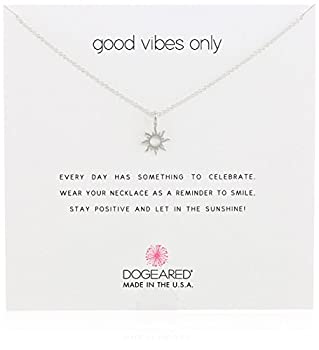 【中古】【輸入品・未使用】Dogeared Good Vibes Only Sun 太陽のペンダントネックレス 16インチ