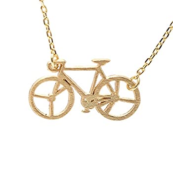 【中古】【輸入品・未使用】Spinningdaisy手作りBrushed Metal古い自転車ネックレス