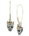 【中古】【輸入品・未使用】[ベッツィ・ジョンソン]Betsey Johnson%ダブルクォーテ%Dark Shadows%ダブルクォーテ% Pave Skull Long Drop Earrings ジュエリー [並行輸入品]