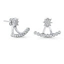 yÁzyAiEgpzX^[o[Xgfront-back 2?in 1?Stud and Ear Jacket Earring Set inX^[OVo[&amp;L[rbNWRjA