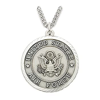 【中古】【輸入品・未使用】スターリングシルバー米空軍メダルwithキリストクロスバック、1インチ 【中古】【輸入品・未使用】スターリングシルバー米空軍メダルwithキリストクロスバック、1インチ