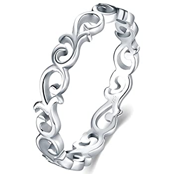 【中古】【輸入品・未使用】BORUO レディーズ 925スターリングシルバーリングケルトの結び目のハート変色耐性永遠ウェディングバンドリングスタッカブル 20 【中古】【輸入品・未使用】BORUO レディーズ 925スターリングシルバーリングケルトの結び目のハート変色耐性永遠ウェディングバンドリングスタッカブル 20