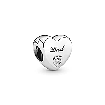 【中古】【輸入品・未使用】Pandoraハートチャームでスターリングシルバークリアキュービックジルコニアと刻印入り%ダブルクォーテ% Dad %ダブルクォーテ%???796458?CZ 【中古】【輸入品・未使用】Pandoraハートチャームでスターリングシルバークリアキュービックジルコニアと刻印入り%ダブルクォーテ% Dad %ダブルクォーテ%???796458?CZ