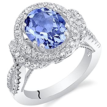 【中古】【輸入品・未使用】シミュレートタンザナイトスターリングシルバー楕円形Allureリング 【中古】【輸入品・未使用】シミュレートタンザナイトスターリングシルバー楕円形Allureリング
