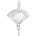 【中古】【輸入品・未使用】レンブラントチャームスターリングシルバーParachutistチャーム( 26?x 21?mm(4)