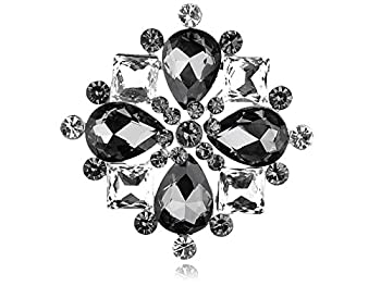 【中古】【輸入品・未使用】美しいクリア合成モリオンクリスタルラインストーン正方形円ティアドロップピンブローチ 【中古】【輸入品・未使用】美しいクリア合成モリオンクリスタルラインストーン正方形円ティアドロップピンブローチ