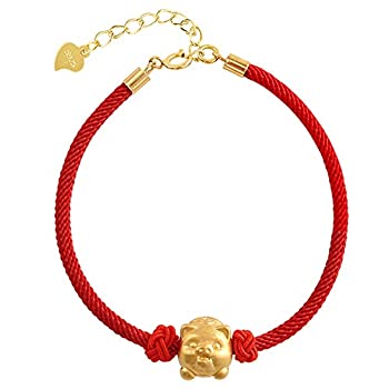 【中古】【輸入品・未使用】Helen de Lete レッドストリング ラッキーピッグ S925 スターリングシルバー ブレスレット 【中古】【輸入品・未使用】Helen de Lete レッドストリング ラッキーピッグ S925 スターリングシルバー ブレスレット