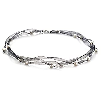 【中古】【輸入品・未使用】PearlsOnly???ブラックジャスミンホワイト5???6?mm A品質淡水養殖パールネックレス 【中古】【輸入品・未使用】PearlsOnly???ブラックジャスミンホワイト5???6?mm A品質淡水養殖パールネックレス