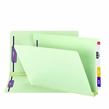 Two Inch Expansion Folder%カンマ% Two Fasteners%カンマ% End Tab%カンマ% Legal%カンマ% Gray Green%カンマ% 25/Box (並行輸入品)