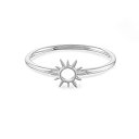【中古】【輸入品・未使用】Boma Jewelry スターリングシルバー サンバースト オープンサークルリング シルバー(4)