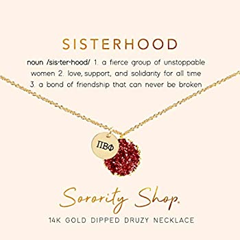 【中古】【輸入品・未使用】Sorority Shop Pi Beta Phi Sisterhood Druzy ネックレス 【中古】【輸入品・未使用】Sorority Shop Pi Beta Phi Sisterhood Druzy ネックレス