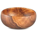 【中古】【輸入品・未使用】Pacific Merchants Trading Acaciaware Round Calabash Bowl%カンマ% 4-Inc...