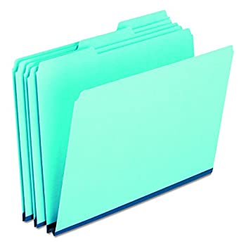 Pressboard Expanding File Folders%カンマ% 1/3 Cut Top Tab%カンマ% Legal%カンマ% Blue%カンマ% 25/Box (並行輸入品)