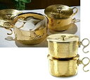 【中古】【輸入品・未使用】600 Host Brass Stacking Ciborium with Lid