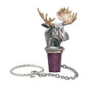 【中古】【輸入品・未使用】Moose w/ Brass Antlers Pewter Bottle Stopper by Heritage Pewter