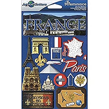 Jet Setters Dimensional Stickers-France (並行輸入品)