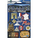 【中古】【輸入品・未使用】Jet Setters Dimensional Stickers-France (並行輸入品)