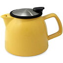 【中古】【輸入品・未使用】(Mandarin) - FORLIFE Bell Ceramic Teapot with Basket Infuser%カンマ% 26-Ounce/770ml%カンマ% Mandarin(3)