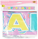 【中古】【輸入品・未使用】Beistle 40880?1パックメタリックHappy Easterフリンジバナーパーティ用、8?by 5-feet