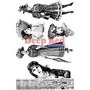 【中古】【輸入品・未使用】Deep Red Cling Stamp Set 4%ダブルクォーテ%X6%ダブルクォーテ%-Victorian Ladies (並行...