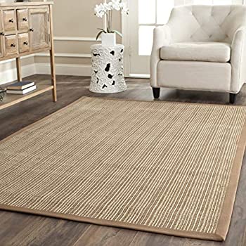 【中古】【輸入品・未使用】Safavieh Natural Fiber Collection NF442D Handmade Area Rug%カンマ% 3-Feet by 5-Feet%カンマ% Tan and Tan Sisal [並行輸入品]