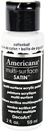 【中古】【輸入品・未使用】Americana Multi-Surface Satin Acrylic 2oz-Cotton Ball (並行輸入品)