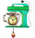 【中古】【輸入品 未使用】Allen Design Studios Vintage Mixer Green Mixer Kitchen Wall Clock by Allen Design Studios