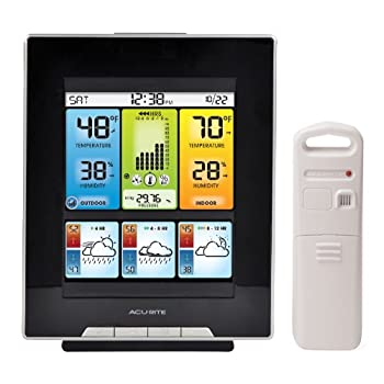 【中古】【輸入品 未使用】AcuRite 02007 Digital Weather Center with Morning Noon and Night Precision Forecast Thermometer カンマ 8-Inch 並行輸入品