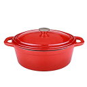 【中古】【輸入品・未使用】Berghoff Neo 8-quart Cast Iron Oval Covered Casserole 8-Qt. レッド 221...