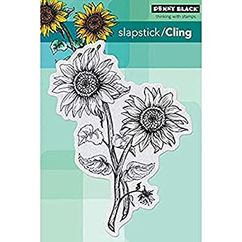 【中古】【輸入品・未使用】Penny Black Cling Rubber Stamp 4%ダブルクォーテ%X6%ダブルクォーテ% Sheet-Sunny Pair (並行輸入品)