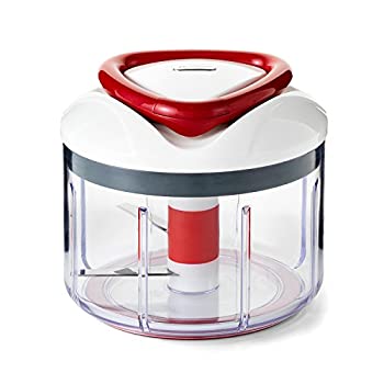 【中古】【輸入品 未使用】Zyliss Easy Pull Manual Food Processor and Chopper カンマ Red by Zyliss 並行輸入品