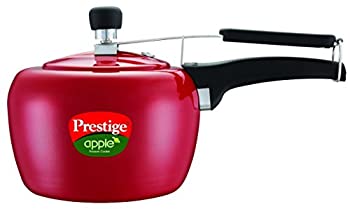 【中古】【輸入品 未使用】Prestige Apple Aluminum Red Color Pressure Cooker カンマ 3-Liter 並行輸入品