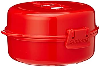 Sistema 1117 Easy Eggs Microwave Cookware%カンマ% Red by Sistema 