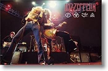 楽天ムジカ＆フェリーチェ楽天市場店【中古】【輸入品・未使用】LED ZEPPELINポスターロバートプラント ジミーペイジ24x36平行輸入+額縁セット