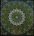 【中古】【輸入品 未使用】Popular Psychedelic Mandala Hippie Tapestry Indian Wall Hanging Bedspread 84x90 Inches (215x230cms) by Popular Handicrafts 並行輸入品