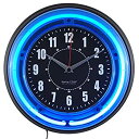 【中古】【輸入品 未使用】Sterling and Noble 11 ダブルクォーテ Neon Wall Clock カンマ Neon Blue by Sterling Noble 並行輸入品