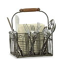 【中古】【輸入品・未使用】Vintage Wire Flatware and Napkin Caddy by Tasteful Home Decor(3)