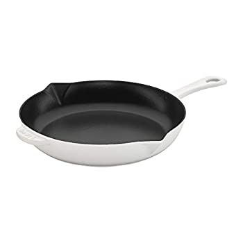 【中古】【輸入品・未使用】Staub 鋳鉄製10インチフライパン 10%ダブルクォーテ% ホワイト 1222602