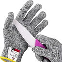 【中古】【輸入品・未使用】NoCry Cut Resistant Gloves - High Performance Level 5 Protection%カンマ% Food Grade. Size for Kids. Free eBook Included! by NoCry