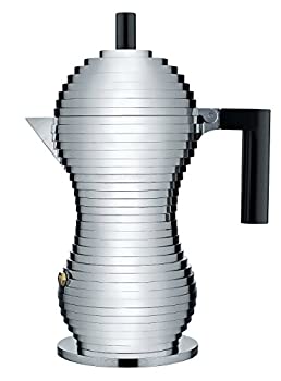 【中古】【輸入品・未使用】Alessi MDL02/6 B 'Pulcina' Stove Top Espresso 6 Cup Coffee Maker in Aluminum Casting Handle And Knob in Pa%カンマ% Black [並行輸入品]
