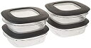 【中古】【輸入品・未使用】Rubbermaid プレミア食品貯蔵容器 3カップ(2個セット) 4 Pack
