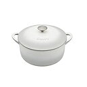 【中古】【輸入品・未使用】Denby USA 天然キャンバス鋳鉄 4L ラウンドキャセロール M(3)