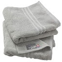 【中古】【輸入品・未使用】今治タオル 認定 ミニバスタオル hiorie(ヒオリエ) 約45×100cm HOTEL'S ホテルズ 2枚セット シルバーグレイ ...